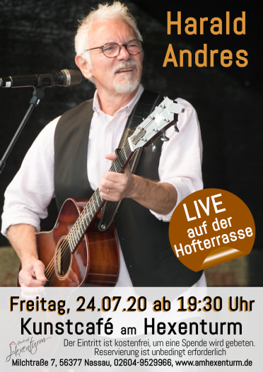 Harald Andres Live im Kunstcafe am Hexenturm
