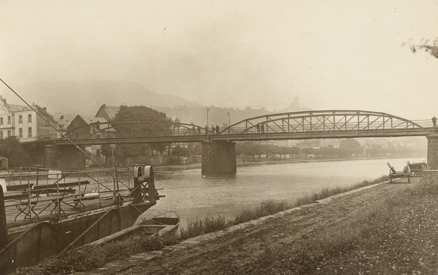 Lange Verhandlungen zum ersten Brückenbau in Lahnstein_Bild2 Erste Lahnbrücke von 1873
