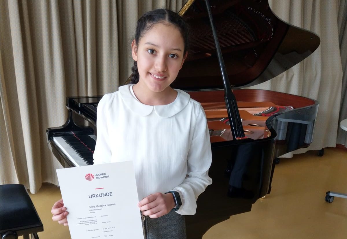 11-jährige Schülerin Sara Moreira gewinnt bei Jugend musiziert