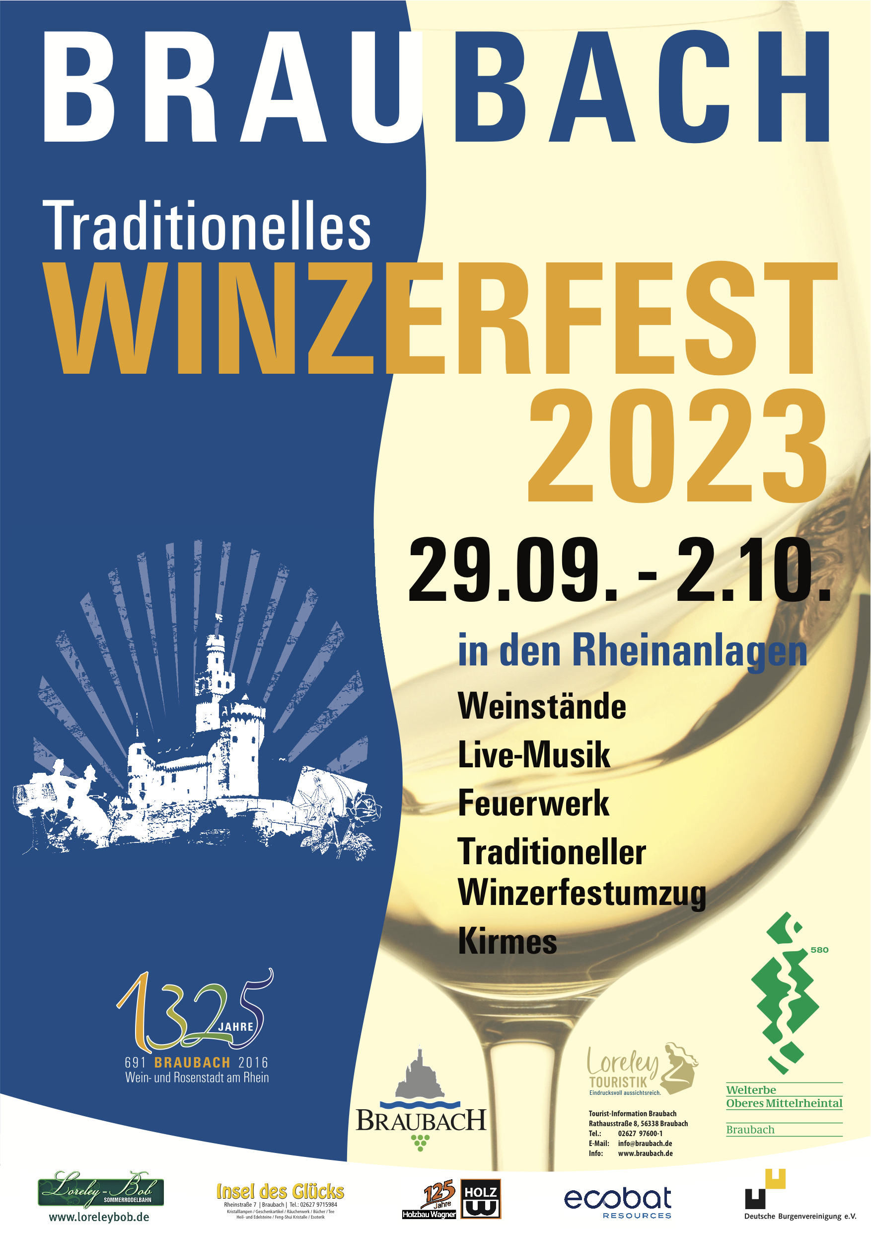 Braubach Winzerfest 2023: Tradition, Genuss und Unterhaltung vereint