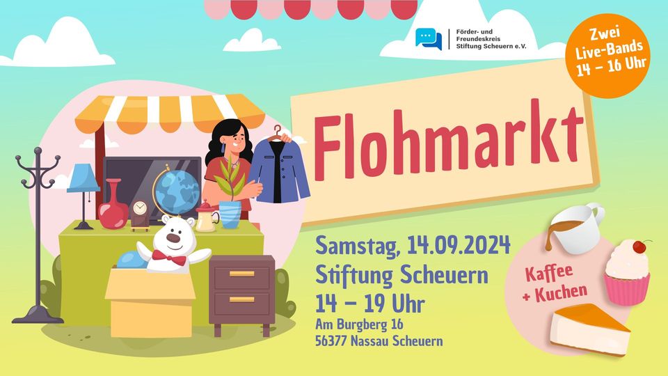 Großer Flohmarkt in der Stiftung Scheuern in Nassau